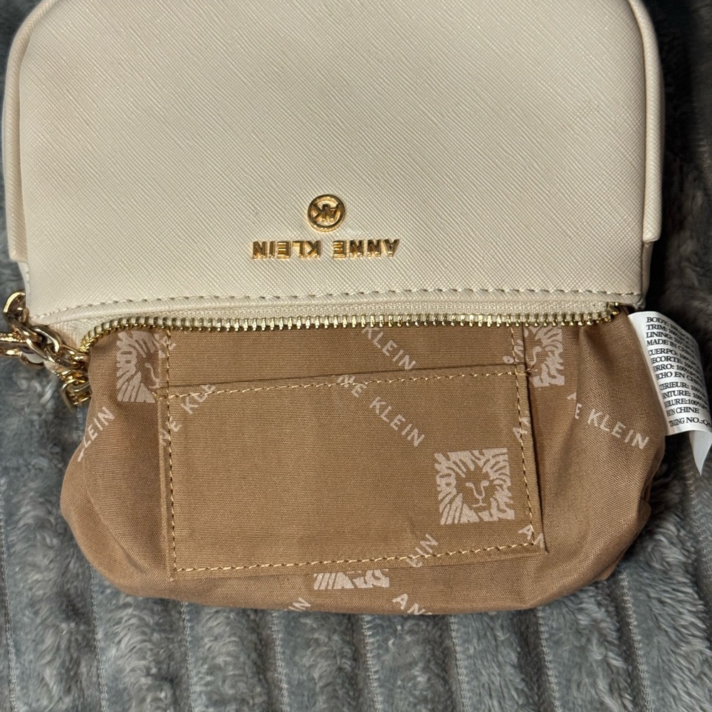 Anne Klein Cream Chain Shoulder Bag - Picture 10 of 12